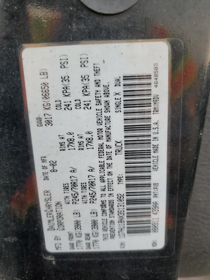 1D7HU18NX3S131092 2003 Dodge Ram 1500 St