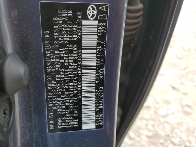 2016 TOYOTA COROLLA L - 5YFBURHE4GP480366