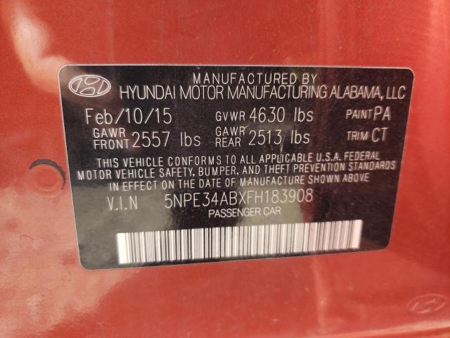 2015 Hyundai Sonata Sport VIN: 5NPE34ABXFH183908 Lot: 60791834