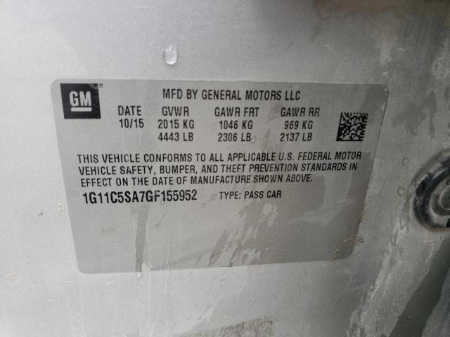 2016 CHEVROLET MALIBU LIM - 1G11C5SA7GF155952
