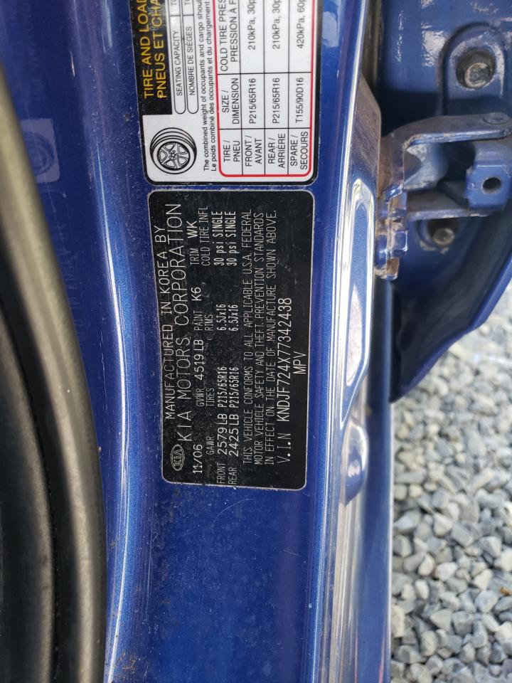 KNDJF724X77342438 2007 Kia Sportage Lx