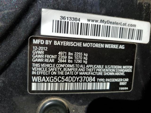 VIN WBAXG5C54DDY37084 2013 BMW 5 Series, 528 I no.12