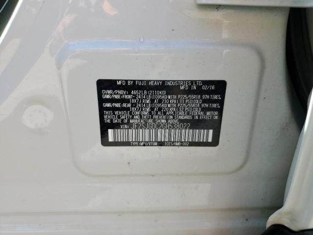 2016 SUBARU FORESTER 2 - JF2SJGDC2GH538022