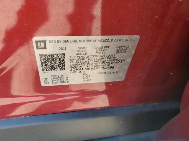 2019 GMC Terrain Sle VIN: 3GKALMEV5KL192498 Lot: 61709534