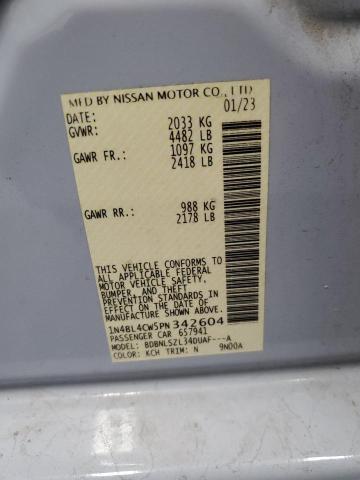 2023 NISSAN ALTIMA SR - 1N4BL4CW5PN342604