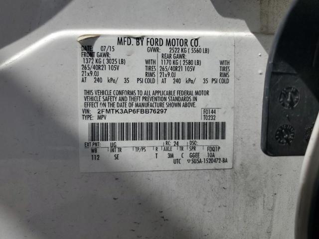 2015 FORD EDGE SPORT - 2FMTK3AP6FBB76297