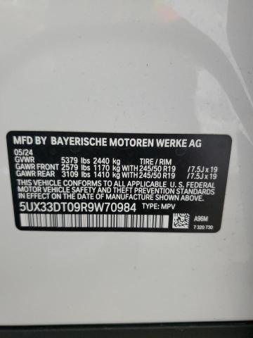 2024 BMW X4 XDRIVE3 - 5UX33DT09R9W70984
