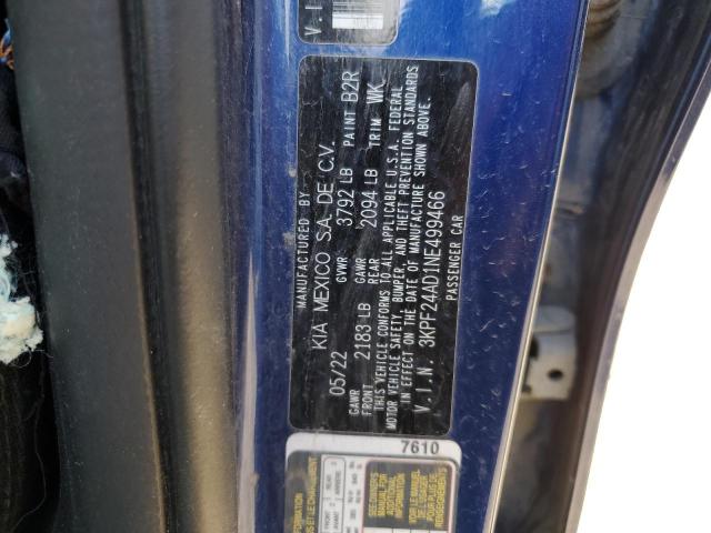 2022 KIA FORTE FE - 3KPF24AD1NE499466