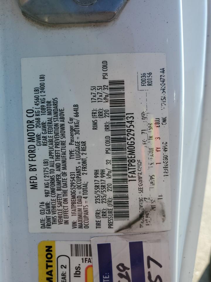 1FATP8EM0G5295431 2016 Ford Mustang