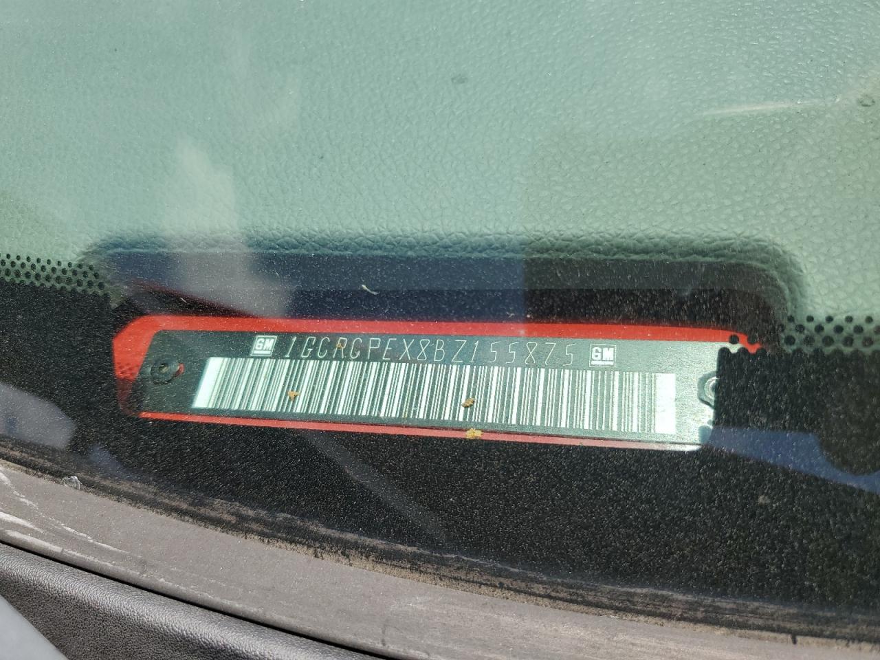 1GCRCPEX8BZ155875 2011 Chevrolet Silverado C1500