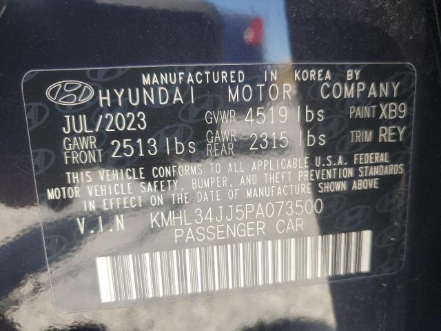 VIN KMHL34JJ5PA073500 2023 Hyundai Sonata, Hybrid no.13