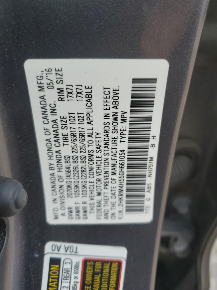 2HKRM4H55GH661054 2016 Honda Cr-V Ex