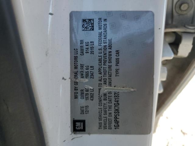 2016 BUICK VERANO - 1G4PP5SK7G4137313