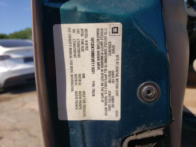 1997 Chevrolet Gmt-400 K1500 VIN: 1GCEK19MXVE111631 Lot: 61625654