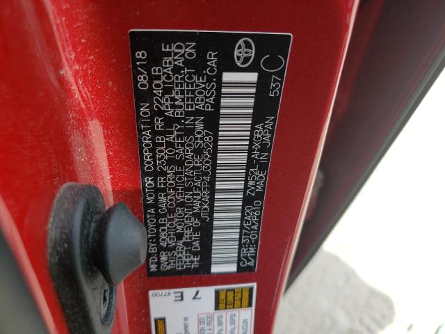 2018 Toyota Prius Prime VIN: JTDKARFP4J3095287 Lot: 61694114