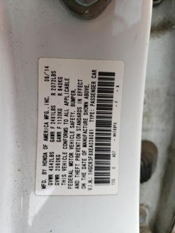 VIN 1HGCR3F8XEA038081 2014 Honda Accord, Exl no.12