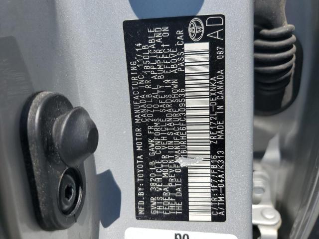 2015 TOYOTA COROLLA L - 2T1BURHE6FC309536