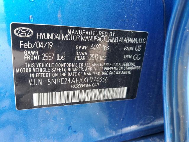 2019 HYUNDAI SONATA SE - 5NPE24AFXKH774336