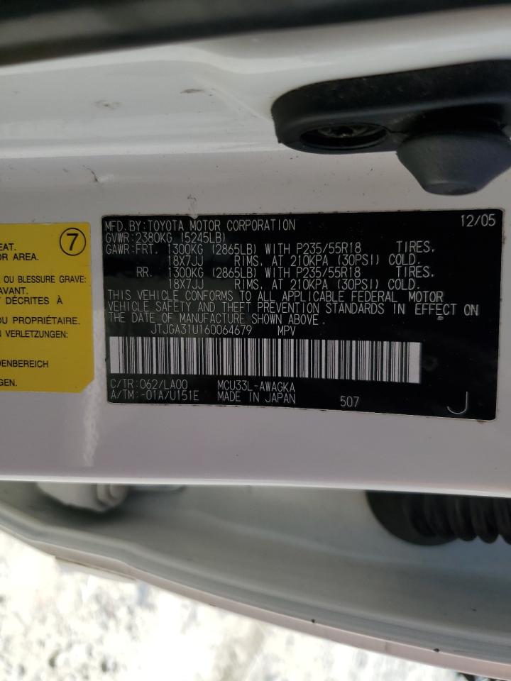 JTJGA31U160064679 2006 Lexus Rx 330