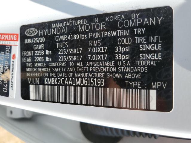 2021 HYUNDAI KONA SEL - KM8K2CAA1MU615193
