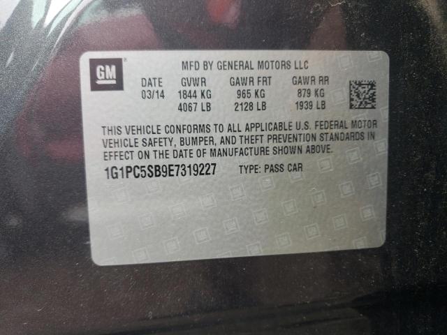 VIN 1G1PC5SB9E7319227 2022 Chevrolet Cruze, LT no.12