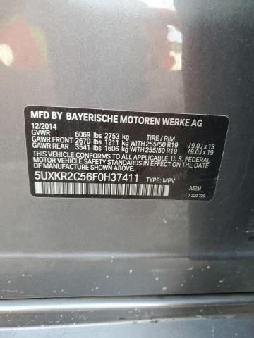 VIN 5UXKR2C56F0H37411 2015 BMW X5, Sdrive35I no.13