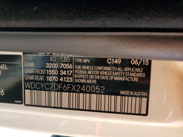 VIN WDCYC7DF6FX240052 2015 Mercedes-Benz G-Class, 6... no.13