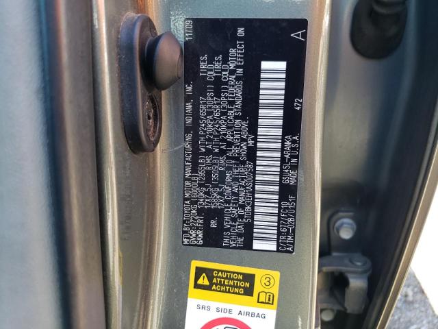 2010 Toyota Highlander VIN: 5TDBK3EH1AS007587 Lot: 61845104