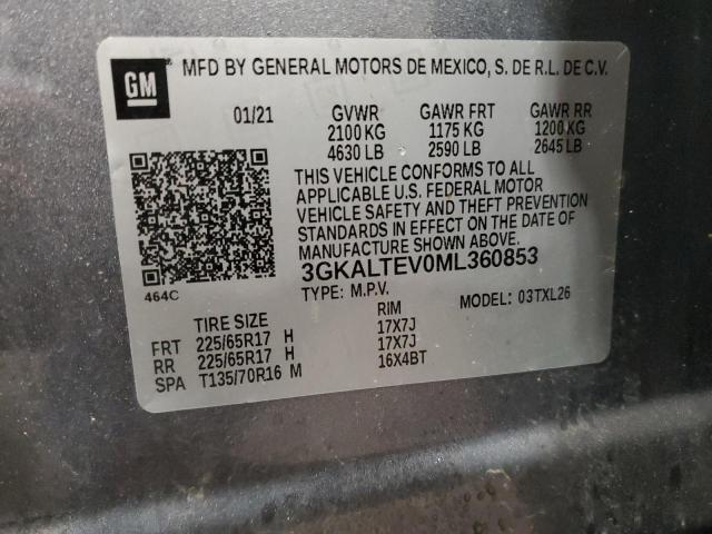 2021 GMC TERRAIN SL - 3GKALTEV0ML360853