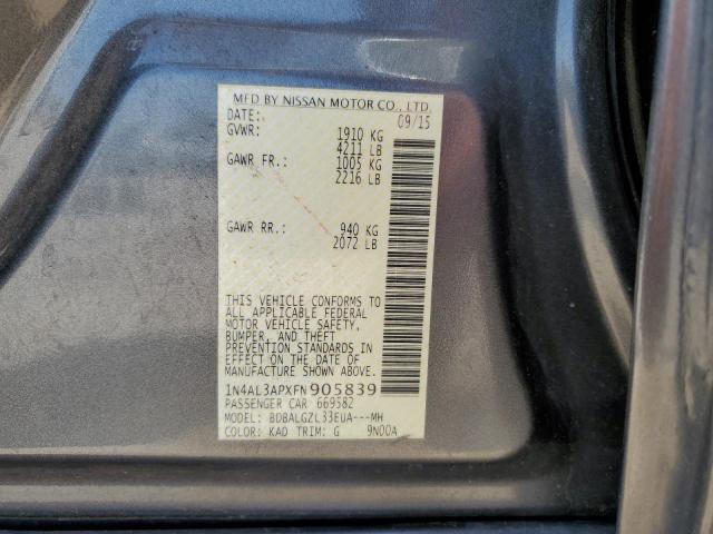 2015 NISSAN ALTIMA 2.5 - 1N4AL3APXFN905839