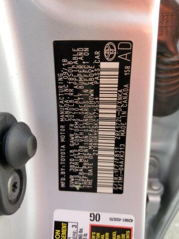2019 TOYOTA COROLLA L - 2T1BURHE6KC175654