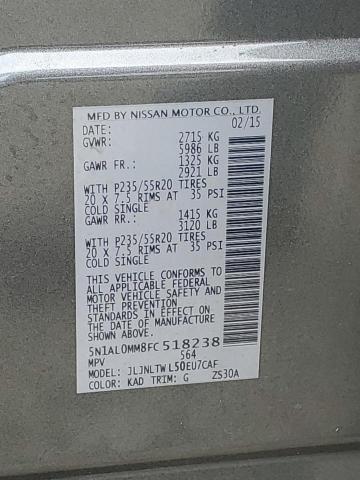 2015 INFINITI QX60 - 5N1AL0MM8FC518238