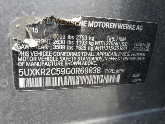 VIN 5UXKR2C59G0R69838 2016 BMW X5, Sdrive35I no.14