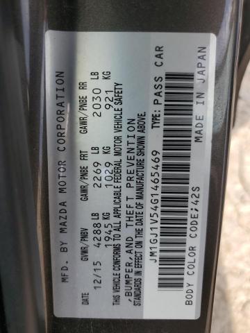 2016 MAZDA 6 TOURING - JM1GJ1V54G1465469