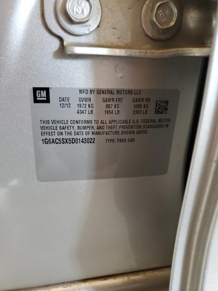 1G6AC5SX5D0143022 2013 Cadillac Ats Performance