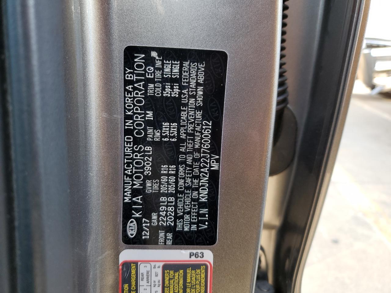 KNDJN2A22J7600612 2018 Kia Soul