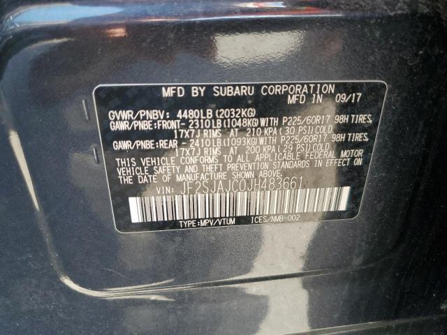 2018 SUBARU FORESTER 2 - JF2SJAJC0JH483661