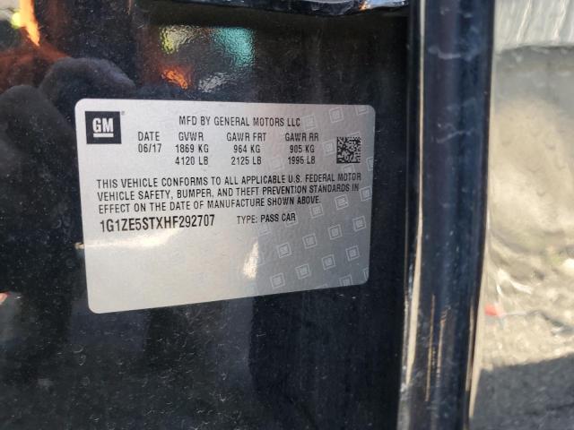 2017 Chevrolet Malibu Lt VIN: 1G1ZE5STXHF292707 Lot: 61273324