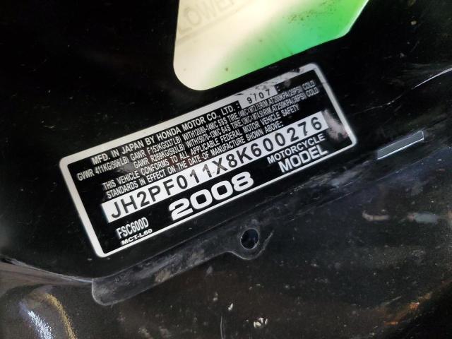 2008 HONDA FSC600 D JH2PF011X8K600276