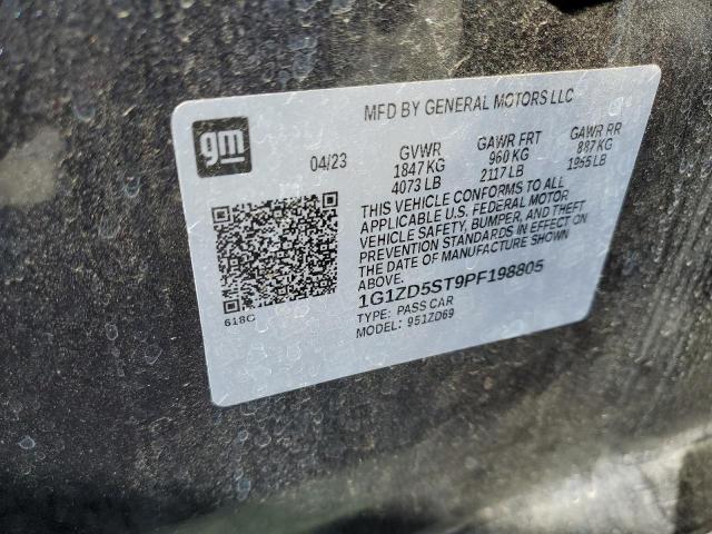 2023 CHEVROLET MALIBU LT - 1G1ZD5ST9PF198805