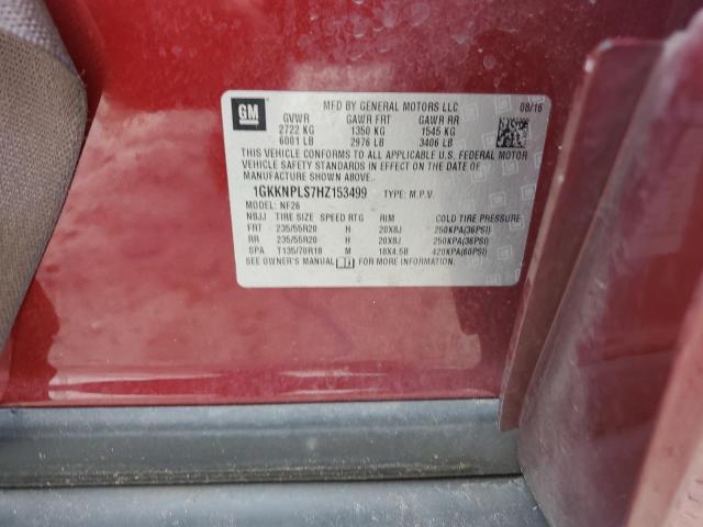 2017 GMC Acadia Denali VIN: 1GKKNPLS7HZ153499 Lot: 61939474