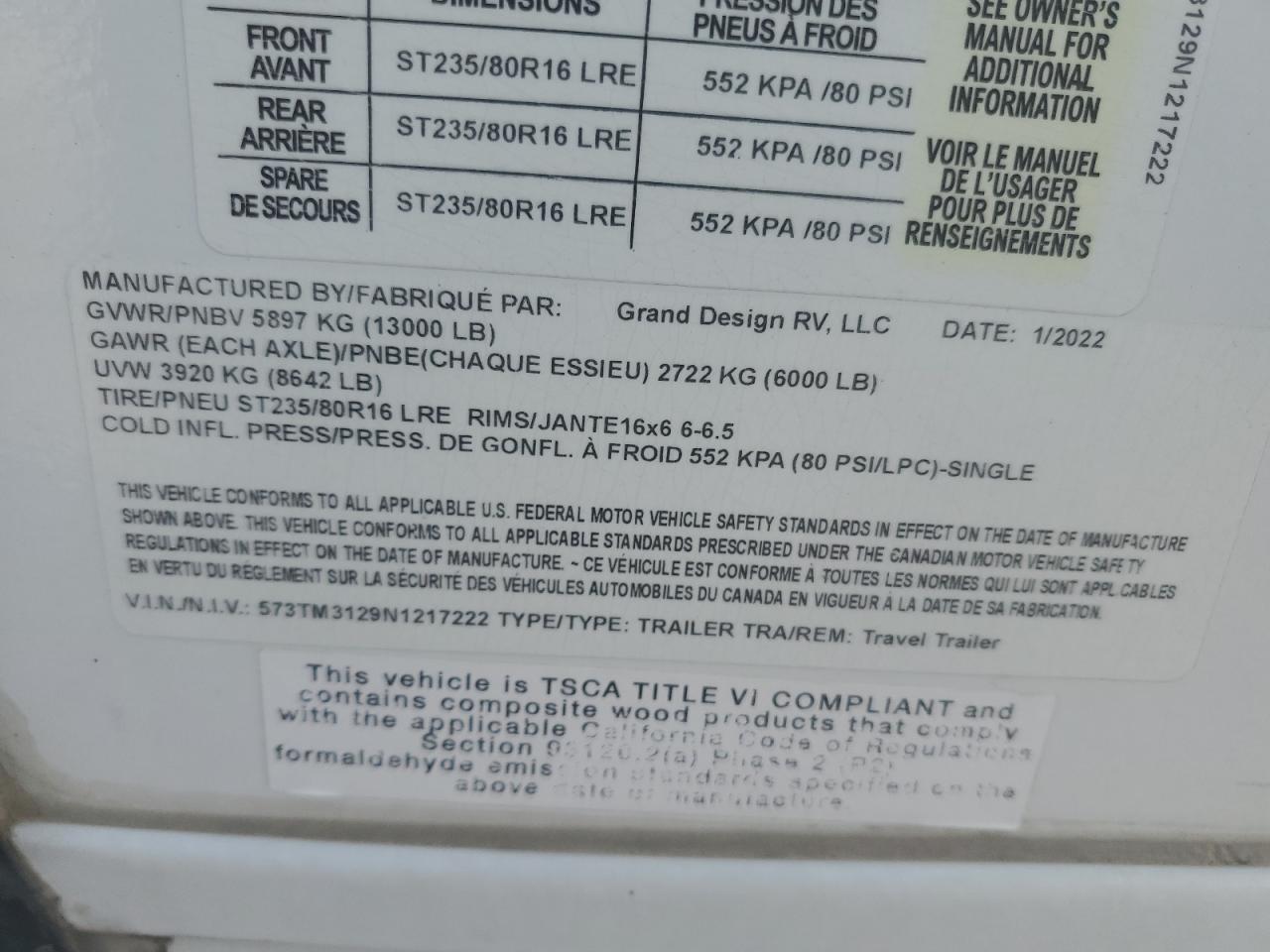 Lot #3232592780 2022 GRAND DESI MOMENTUM