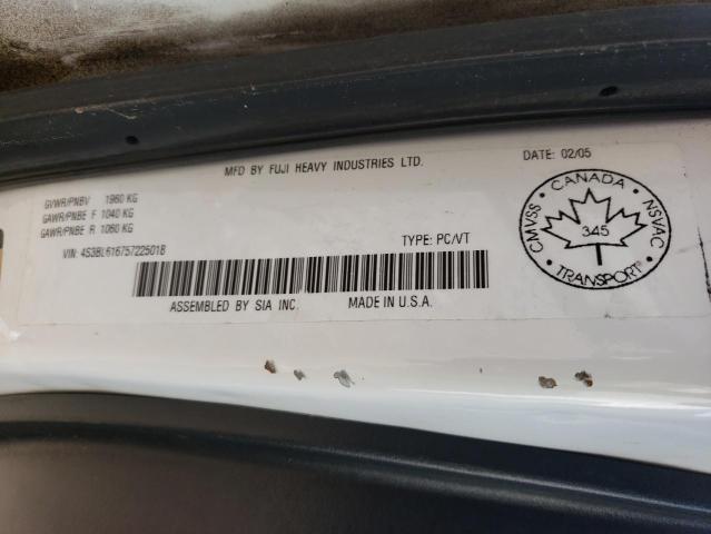 2005 Subaru Legacy 2.5I VIN: 4S3BL616757225018 Lot: 60509944