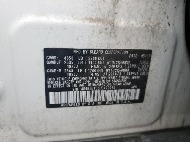 2017 SUBARU OUTBACK TO - 4S4BSETC8H3420083