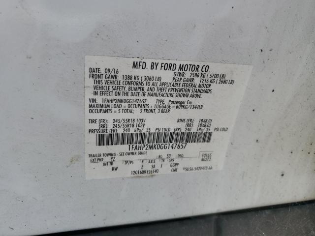 2016 FORD TAURUS POL - 1FAHP2MK0GG147657