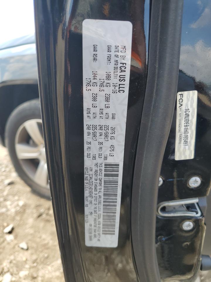 1C4NJDEB1HD165497 2017 Jeep Compass Latitude