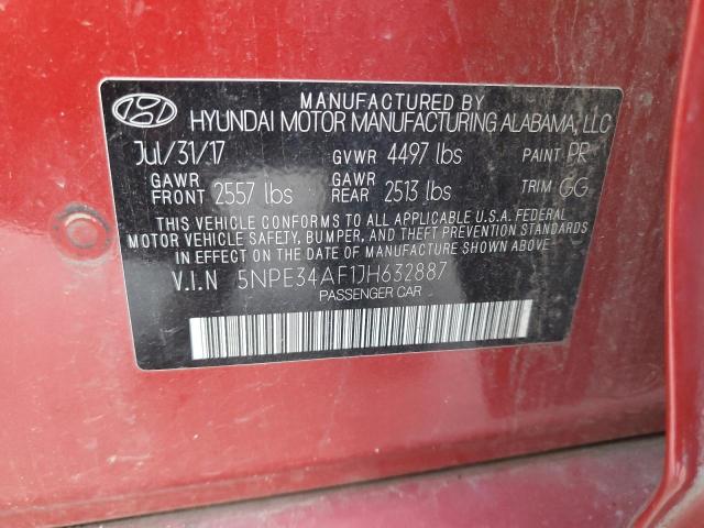 2018 HYUNDAI SONATA SPO - 5NPE34AF1JH632887