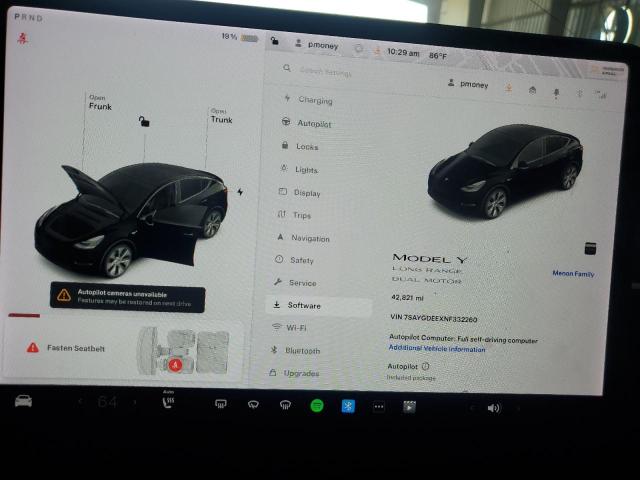 2022 Tesla Model Y VIN: 7SAYGDEEXNF332260 Lot: 60267134