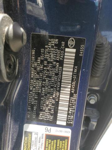 VIN 4T4BF1FK8FR504028 2015 Toyota Camry, LE no.12