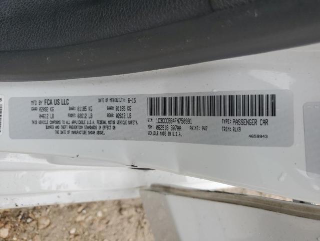 VIN 1C3CCCBB4FN750991 2015 Chrysler 200, S no.13